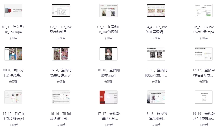 从零到百万！TikTok直播间打造教程，涵盖小店运营、直播技巧及短视频制作