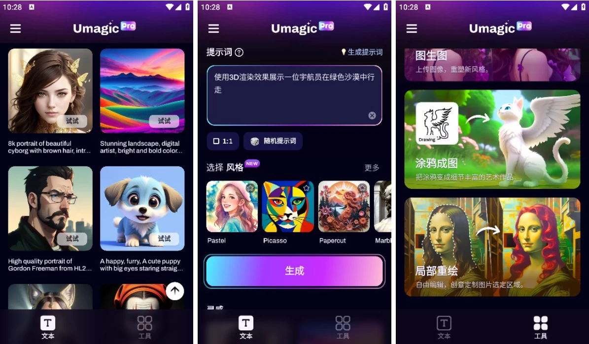 Umagic AI 图片创作生成 v1.6.7 功能解锁