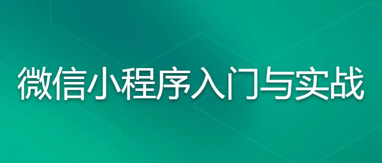 微信小程序入门与实战 常用组件API开发技巧项目实战