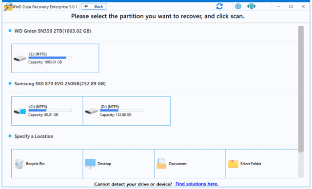 iFind Data Recovery(数据恢复软件) v9.7.12.0 便携版-第1张图片-460G