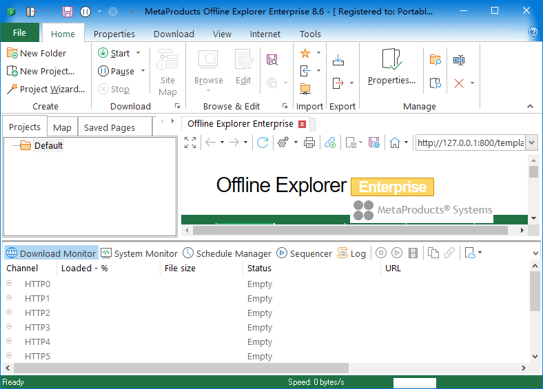 Offline Explorer(离线浏览工具) Enterprise v8.6.0.4988 便携版