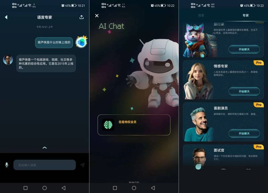 AI Chat v3.0.8.1 智能对话机器人，去广告解锁高级版