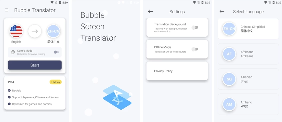 Bubble Translator 泡泡屏幕翻译 v4.3.0 专业版