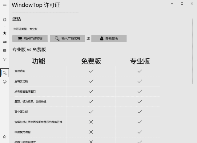 WindowTop(窗口置顶工具) Pro v5.25.1 中文绿色版